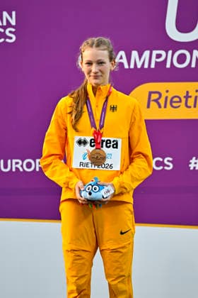 Lea VOELCKER (Germany, Munich Athletics, Hochsprung) ITA, European Atheltics U18 Championships, Athletics, 19.07.2026, ITA, European Atheltics U18 Championships, Athletics, 19.07.2026, *** Lea VOELCKER, Germany, Munich Athletics, High Jump, ITA, European Athletics U18 Championships, Athletics, July 19, 2026, ITA, European Athletics U18 Championships, Athletics, July 19, 2026, Copyright: xEibnerxPressefoto JanxPapenfussx EP_JPS