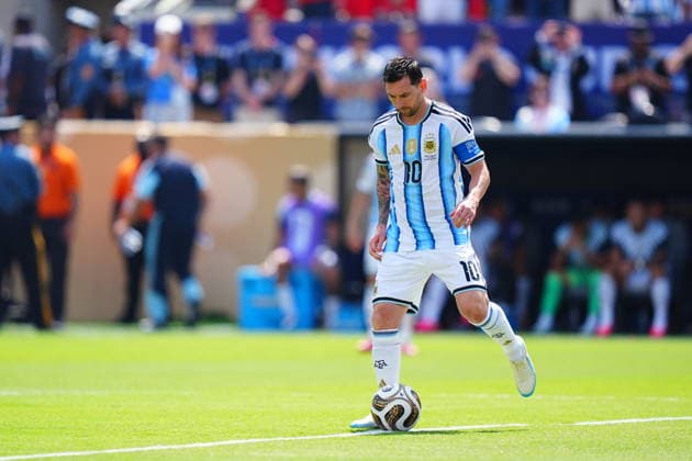Spain v Argentina - FIFA World Cup, WM, Weltmeisterschaft, Fussball 2026 - Final EAST RUTHERFORD, NEW JERSEY - JULY 19: Lionel Messi in action during the FIFA World Cup 2026 Final match between Spain and Argentina at New York New Jersey Stadium in East Rutherford, New Jersey, USA, on July 19, 2026. Evrim Aydin Anadolu New Jersey United States. Editorial use only. Please get in touch for any other usage.  Copyright: x2026xAnadoluxEvrimxAydinx