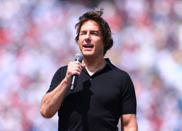New Jersey, USA, 19th July 2026. Actor Tom Cruise gives a speech before the Spain vs Argentina FIFA World Cup, WM, Weltmeisterschaft, Fussball final match at the Metlife Stadium, New Jersey. Picture credit should read: Paul Terry Sportimage EDITORIAL USE ONLY. No use with unauthorised audio, video, data, fixture lists, club league logos or live services. Online in-match use limited to 120 images, no video emulation. No use in betting, games or single club league player publications. SPI_026_PT_Spain_Argentina SPI-4862-0027