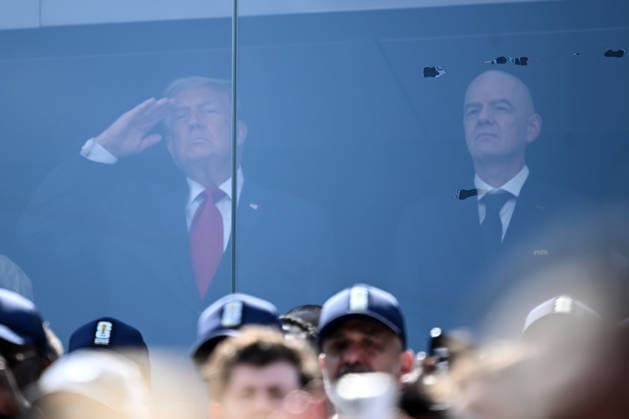 Mg New York (Stati Uniti) 19 07 2026 - Mondiali di Calcio 2026 Spagna-Argentina foto Matteo Gribaudi Image nella foto: Donald Trump-Gianni Infantino 