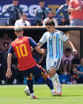 Julian Alvarez of Argentina Spain v Argentina, 2026 FIFA World Cup, WM, Weltmeisterschaft, Fussball Final, Football, New York New Jersey Stadium, East Rutherford, New Jersey, USA - 19 Jul 2026East Rutherford New York New Jersey Stadium New Jersey (NJ) United States of America  Copyright: xIsmaelxAdnan Shutterstockx 16998023ak