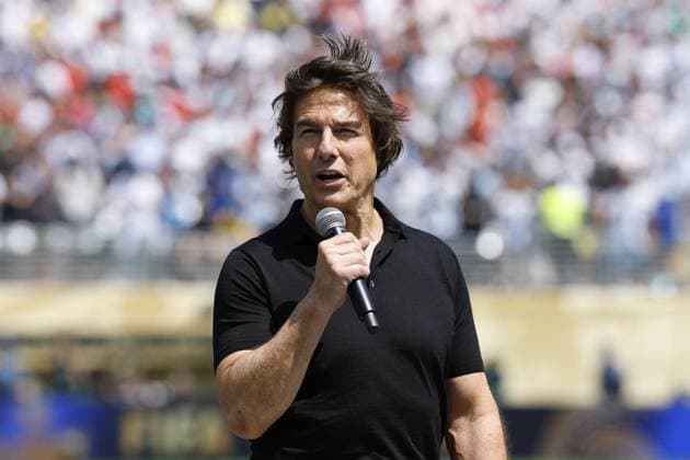 EAST RUTHERFORD, NEW JERSEY - Actor Tom Cruise during the FIFA World Cup, WM, Weltmeisterschaft, Fussball 2026â ¢ closing ceremony preceding the FIFA World Cup 2026 final between Spain and Argentina at the New York New Jersey Stadium on July 19, 2026, in East Rutherford, New Jersey, United States. MAURICE VAN STEEN ANP World Cup Soccer 2026 xVIxANPxSportx xMauricexvanxSteenxIVx 563860625 originalFilename: 563860625.jpg