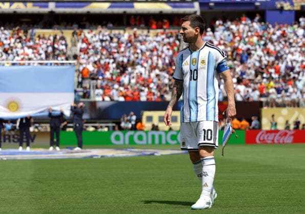 FIFA World Cup, WM, Weltmeisterschaft, Fussball 2026 final - Spain vs Argentina Lionel Messi of Argentina ahead of the FIFA World Cup 2026 final match Spain against Argentina, in New Jersey, USA, 19 July 2026. EAST RUTHERFORD United States  Copyright: xCHRISTOPHERxNEUNDORFx