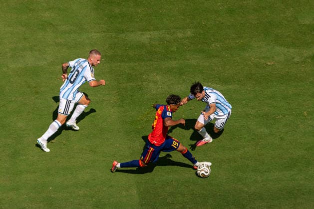 Football - FIFA World Cup, WM, Weltmeisterschaft, Fussball 2026 - Final - Spain v Argentina NEW JERSEY, USA - Sunday, July 19, 2026: Spain s Lamine Yamal during the FIFA World Cup Final 2026 between Spain and Argentina at the Met Life Stadium. (Photo by David Rawcliffe Propaganda) EAST RUTHERFORD Met Life Stadium NEW JERSEY UNITED STATES OF AMERICA  Copyright: xDavidxRawcliffex P2026-07-19-Spain_Argentina-54