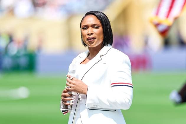 RECORD DATE NOT STATED FIFA World Cup, WM, Weltmeisterschaft, Fussball 2026 - Final - Spain v Argentina American actress and singer Jennifer Hudson performs the United States national anthem before the 2026 FIFA World Cup final between Spain and Argentina at New York New Jersey Stadium, in East Rutherford, United States, on Sunday, July 19, 2026.(Foto: William Volcov Brazil Photo Press IMAGO) Sports East Rutherford NJ United States Copyright: xWILLIAMxVOLCOVx