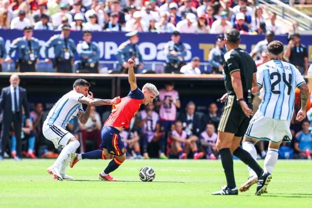 RECORD DATE NOT STATED FIFA World Cup, WM, Weltmeisterschaft, Fussball 2026 - Final - Spain v Argentina Dani Olmo player of Spain during the 2026 FIFA World Cup final between Spain and Argentina at New York New Jersey Stadium, in East Rutherford, United States, on Sunday, July 19, 2026.(Foto: William Volcov Brazil Photo Press IMAGO) Sports East Rutherford NJ United States Copyright: xWILLIAMxVOLCOVx