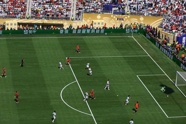 Marc Cucurella of Spain has a shot Spain v Argentina, 2026 FIFA World Cup, WM, Weltmeisterschaft, Fussball Final, Football, New York New Jersey Stadium, East Rutherford, New Jersey, USA - 19 Jul 2026East Rutherford New York New Jersey Stadium New Jersey (NJ) United States of America  Copyright: xMichaelxZemanek Shutterstockx 16995475aq