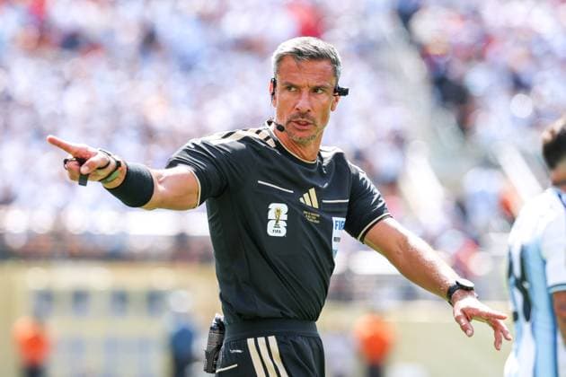 RECORD DATE NOT STATED FIFA World Cup, WM, Weltmeisterschaft, Fussball 2026 - Final - Spain v Argentina Referee Slavko Vincic during the 2026 FIFA World Cup final between Spain and Argentina at New York New Jersey Stadium, in East Rutherford, United States, on Sunday, July 19, 2026.(Foto: William Volcov Brazil Photo Press IMAGO) Sports East Rutherford NJ United States Copyright: xWILLIAMxVOLCOVx