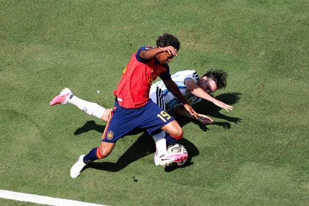 RECORD DATE NOT STATED FIFA World Cup, WM, Weltmeisterschaft, Fussball 2026 - Final - Spain v Argentina Lamine Yamal player of Spain during the 2026 FIFA World Cup final between Spain and Argentina at New York New Jersey Stadium, in East Rutherford, United States, on Sunday, July 19, 2026.(Foto: Vanessa Carvalho Brazil Photo Press IMAGO) Sports Copyright: xVanessaxCarvalhox
