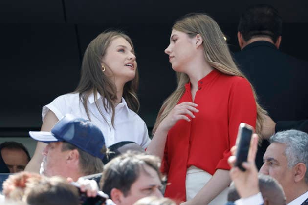 Princess Leonor and Infanta Sofia attend the FIFA World Cup, WM, Weltmeisterschaft, Fussball 2026 final match between Spain and Argentina at MetLife stadium in East Rutherford, NJ, USA, 19 July 2026. FIFA World Cup 2026 - Spain vs. Argentina !ACHTUNG: NUR REDAKTIONELLE NUTZUNG!  Copyright: xLAVANDEIRAxJRx GR7003 20260719-55020939677_1