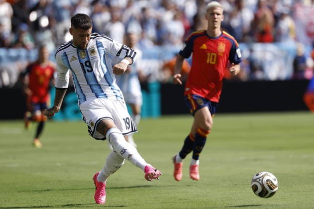FIFA World Cup, WM, Weltmeisterschaft, Fussball 2026 final - Spain vs Argentina Nicolas Otamendi of Argentina in action during the FIFA World Cup 2026 final match Spain against Argentina, in New Jersey, USA, 19 July 2026. EAST RUTHERFORD United States  Copyright: xSHAWNxTHEWx