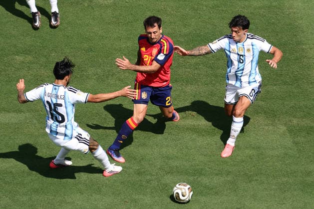 Mikel Oyarzabal of Spain attacks during the FIFA World Cup, WM, Weltmeisterschaft, Fussball 2026 Final match between Spain and Argentina at Metlife Stadium, New Jersey, USA on 19 July 2026. Copyright: xPeterxDovganx 45290020
