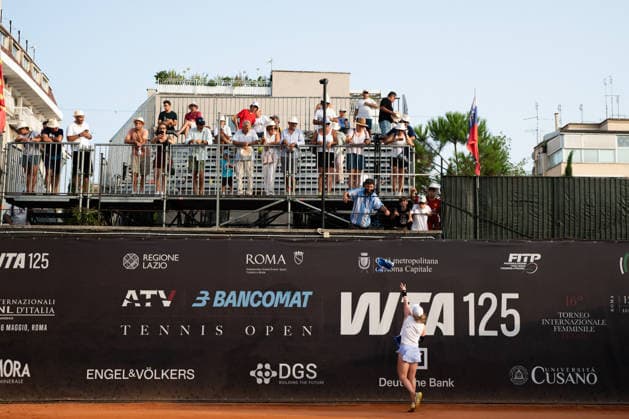 TENNIS - International Tennis Tournament - ATV Bancomat Tennis Open Photo by IPA ABACAPRESS.COM86819081 - Francesca Jones of Great Britain faces Lucia Bronzetti of Italy in the singles final at the 2026 ATV BANCOMAT Tennis Open at Circolo Antico Tiro a Volo in Rome, Italy Rome Italy  Copyright: xIPAxSport ABACAx
