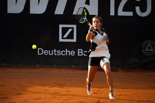 TENNIS - International Tennis Tournament - ATV Bancomat Tennis Open Photo by IPA ABACAPRESS.COM86819079 - Lucia Bronzetti of Italy faces off against Francesca Jones of Great Britain in the singles final at the 2026 ATV BANCOMAT Tennis Open at the Circolo Antico Tiro a Volo in Rome, Italy Rome Italy  Copyright: xIPAxSport ABACAx