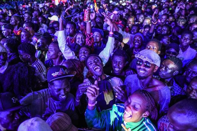 Supporters follow FIFA World Cup, WM, Weltmeisterschaft, Fussball 2026 final in Kenya NAIROBI, KENYA - JULY 19: Hundreds of football fans gather at an event venue to watch the FIFA World Cup 2026 final between Spain and Argentina on a giant screen in Nairobi, Kenya, on July 19, 2026. Gerald Anderson Anadolu Nairobi Kenya. Editorial use only. Please get in touch for any other usage.  Copyright: x2026xAnadoluxGeraldxAndersonx