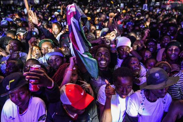 Supporters follow FIFA World Cup, WM, Weltmeisterschaft, Fussball 2026 final in Kenya NAIROBI, KENYA - JULY 19: Hundreds of football fans gather at an event venue to watch the FIFA World Cup 2026 final between Spain and Argentina on a giant screen in Nairobi, Kenya, on July 19, 2026. Gerald Anderson Anadolu Nairobi Kenya. Editorial use only. Please get in touch for any other usage.  Copyright: x2026xAnadoluxGeraldxAndersonx