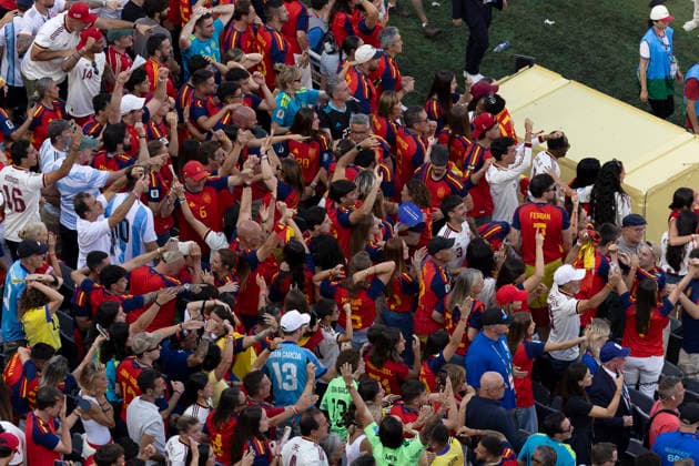 Spain victory celebration during FIFA World Cup, WM, Weltmeisterschaft, Fussball 2026 :FINAL Spain vs Argentina 19 July 2026 NEW YORK NEW JERSEY New Jersey Stadium USA By IMAGO Didier Lefa Studio Desire Ameka NEW YORK NEW JERSEY Stadium United State of America