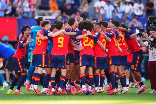 Spain v Argentina - FIFA World Cup, WM, Weltmeisterschaft, Fussball 2026 - Final EAST RUTHERFORD, NEW JERSEY - JULY 19: Players of Spain celebrate after the team s 1-0 victory in the FIFA World Cup 2026 Final match between Spain and Argentina at New York New Jersey Stadium in East Rutherford, New Jersey, USA on July 19, 2026. Evrim Aydin Anadolu New Jersey United States. Editorial use only. Please get in touch for any other usage.  Copyright: x2026xAnadoluxEvrimxAydinx