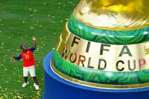 Keyne, the three-year-old brother of Lamine Yamal of Spain Spain v Argentina, 2026 FIFA World Cup, WM, Weltmeisterschaft, Fussball Final, Football, New York New Jersey Stadium, East Rutherford, New Jersey, USA - 19 Jul 2026East Rutherford New York New Jersey Stadium New Jersey (NJ) United States of America  Copyright: xJavierxGarcia Shutterstockx 16995474gb