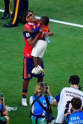 Keyne, the three-year-old brother of Lamine Yamal of Spain Spain v Argentina, 2026 FIFA World Cup, WM, Weltmeisterschaft, Fussball Final, Football, New York New Jersey Stadium, East Rutherford, New Jersey, USA - 19 Jul 2026East Rutherford New York New Jersey Stadium New Jersey (NJ) United States of America  Copyright: xJavierxGarcia Shutterstockx 16995474gf