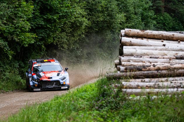 FIA WRC, Motorsport Rallye, WM Delfi Rally Estonia 2026 Thierry Neuville and co-driver Martijn Wydaeghe of the Hyundai Shell Mobis World Rally Team in their Hyundai I20 N Rally1 car during the third day of the FIA World Rally Championship Delfi Rally Estonia 2026 in Tartu, Estonia. Tartu Estonia  Copyright: xLucaxBarsalix originalFilename:barsali-wrcdelfi260719_npDvP.jpg