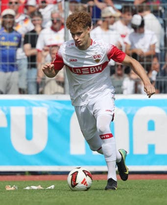 July 19, 2026, Germany, Balingen, Bundesliga, 2026–2027 season, Friendly, TSG Balingen vs. VfB Stuttgart, Lazar Jovanovic (VfB)