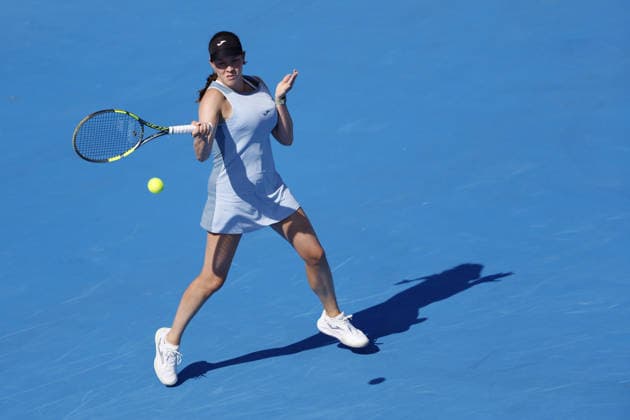 Czech tennis player Dominika Salkova is seen during the qualifying rounds of the WTA, Tennis Damen 250 Livesport Prague Open 2026, in Prague, Czech Republic, on July 19, 2026. (CTKxPhoto PavelxLebeda) CTKPhotoF202607200001701  CTKPhotoF202607200001701