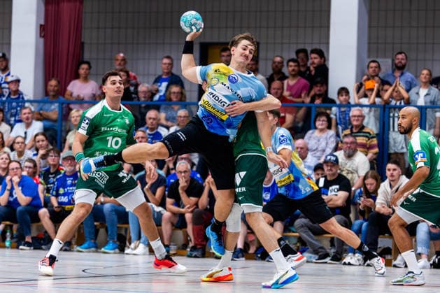 19.07.2026, GER, Handball, Maenner, Saison 26 27, Opel 1.Bl, Testspiel, ThSV Eisenach - HSG Wetzlar Felix Aellen (ThSV Eisenach,22) 99848 Wutha-Farnroda Hörselberghalle Thueringen Deutschland *** July 19, 2026, GER, Handball, Men, Season 26–27, Opel 1st Division, Exhibition Match, ThSV Eisenach vs. HSG Wetzlar, Felix Aellen (ThSV Eisenach), 22 99848 Wutha Farnroda, Hörselberghalle, Thuringia, Germany