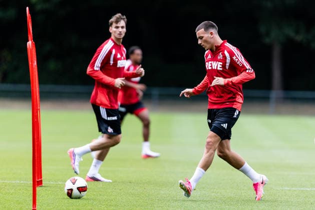COLOGNE, GERMANY - JULY 20: Said El Mala (1. FC Koeln, 13) with the ball during a training session of season 2026 27 at Geissbockheim on July 20, 2026 in Cologne, Germany. North Rhine Westphalia Germany Copyright: xSteffiexWunderlx