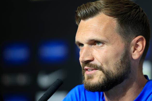 SOCCER - UEFA CL, Sturm vs Hearts GRAZ,AUSTRIA,20.JUL.26 - SOCCER - UEFA Champions League, qualification, SK Sturm Graz vs Heart of Midlothian FC, preview, press conference, PK, Pressekonferenz Sturm. Image shows head coach Fabio Ingolitsch (Sturm).  GEPAxpictures xMarioxBuehner-Weinrauch