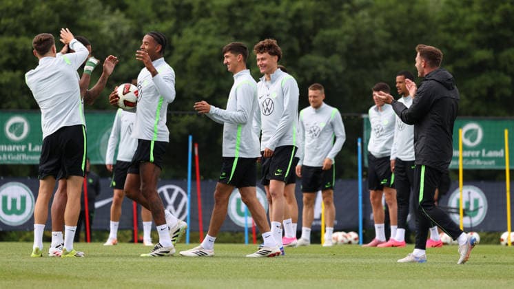 Football, 2nd Bundesliga, VfL Wolfsburg, training camp