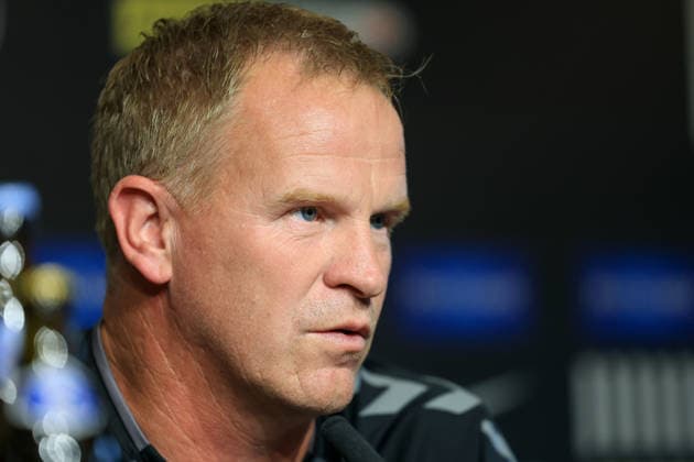 SOCCER - UEFA CL, Sturm vs Hearts GRAZ,AUSTRIA,20.JUL.26 - SOCCER - UEFA Champions League, qualification, SK Sturm Graz vs Heart of Midlothian FC, preview, press conference, PK, Pressekonferenz Hearts. Image shows head coach Wouter Vrancken (Hearts).  GEPAxpictures xMarioxBuehner-Weinrauch
