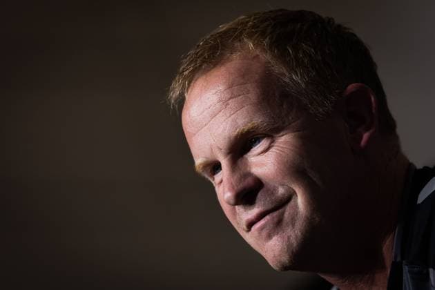 Head Coach Wouter Vrancken reacts during the press conference, PK, Pressekonferenz Heart of Midlothian Press Conference and Training, Football, Mercur-Arena, Graz, Austria - 20 Jul 2026Graz Mercur-Arena Austria  Copyright: xNikolaxKrstic Shutterstockx 16999093j