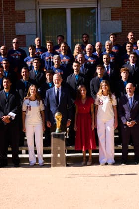 Spanish Royals Receive National Football Team Following World Cup Win King Felipe VI of Spain, Queen Letizia of Spain, Crown Princess Leonor, Princess Sofia receive National Football Team Following World Cup Win at Zarzuela Palace on July 20, 2026 in Madrid, Spain Photo by IMAGO MPG Madrid Zarzuela Palace Madrid Spain  Copyright: xMPGx