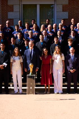 Spanish Royals Receive National Football Team Following World Cup Win King Felipe VI of Spain, Queen Letizia of Spain, Crown Princess Leonor, Princess Sofia receive National Football Team Following World Cup Win at Zarzuela Palace on July 20, 2026 in Madrid, Spain Photo by IMAGO MPG Madrid Zarzuela Palace Madrid Spain  Copyright: xMPGx