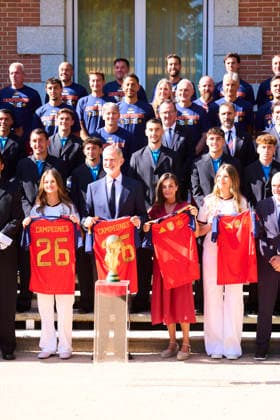 Spanish Royals Receive National Football Team Following World Cup Win King Felipe VI of Spain, Queen Letizia of Spain, Crown Princess Leonor, Princess Sofia receive National Football Team Following World Cup Win at Zarzuela Palace on July 20, 2026 in Madrid, Spain Photo by IMAGO MPG Madrid Zarzuela Palace Madrid Spain  Copyright: xMPGx