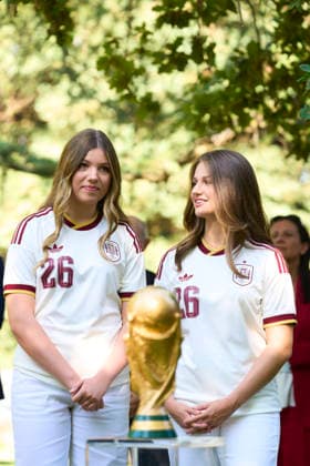 Spanish Royals Receive National Football Team Following World Cup Win Crown Princess Leonor, Princess Sofia receive National Football Team Following World Cup Win at Zarzuela Palace on July 20, 2026 in Madrid, Spain Photo by IMAGO MPG Madrid Zarzuela Palace Madrid Spain  Copyright: xMPGx