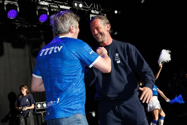 Gent s head coach Rik De Mil pictured during the Buffalo Kick-Off of Belgian first league soccer team KAA Gent for the upcoming 2026-2027 soccer season, on Monday 20 July 2026, at the Gentse Feesten city festival, in Gent. KURTxDESPLENTER  x181591044x