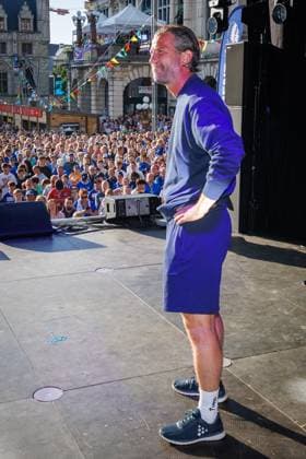 Gent s head coach Rik De Mil pictured during the Buffalo Kick-Off of Belgian first league soccer team KAA Gent for the upcoming 2026-2027 soccer season, on Monday 20 July 2026, at the Gentse Feesten city festival, in Gent. KURTxDESPLENTER  x181591047x