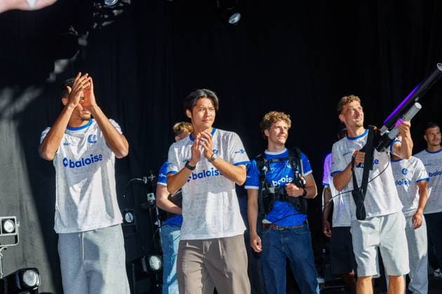 Gent s players pictured during the Buffalo Kick-Off of Belgian first league soccer team KAA Gent for the upcoming 2026-2027 soccer season, on Monday 20 July 2026, at the Gentse Feesten city festival, in Gent. KURTxDESPLENTER  x181591133x