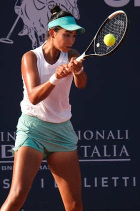 TENNIS - International Tennis Tournament - 37th Palermo Ladies Open Photo by IPA ABACAPRESS.COM86848292 - Palermo, Italy, July 2026. Country Time Club, Palermo Ladies Open 2026, a women s professional tennis tournament on the WTA, Tennis Damen 125 circuit. Pictured: Yasmine Kabbaj vs. Deborah Chiesa Palermo Italy  Copyright: xIPAxSport ABACAx