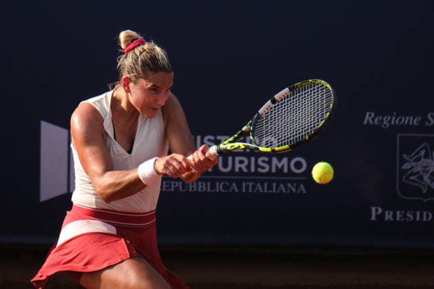 TENNIS - International Tennis Tournament - 37th Palermo Ladies Open Photo by IPA ABACAPRESS.COM86848334 - Palermo, Italy, July 2026. Country Time Club, Palermo Ladies Open 2026, a women s professional tennis tournament on the WTA, Tennis Damen 125 circuit. Pictured: Yasmine Kabbaj vs. Deborah Chiesa Palermo Italy  Copyright: xIPAxSport ABACAx