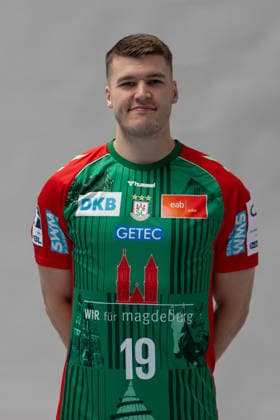 20.07.2026, xtgx, Handball, Opel HBL, SC Magdeburg Media Day v.l. Elvar Orn Jonsson (Magdeburg, 19) Portrait, Portraet, Einzelbild Magdeburg *** July 20, 2026, xtgx, Handball, Opel HBL, SC Magdeburg Media Day, Elvar Orn Jonsson, Magdeburg, 19 Portrait, Portraet, Single Image, Magdeburg