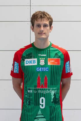 20.07.2026, xtgx, Handball, Opel HBL, SC Magdeburg Media Day v.l. Oskar Vind Rasmussen (Magdeburg) Portrait, Portraet, Einzelbild Magdeburg *** July 20, 2026, xtgx, Handball, Opel HBL, SC Magdeburg Media Day, from left: Oskar Vind Rasmussen, Magdeburg Portrait, Portrait, Single Image, Magdeburg