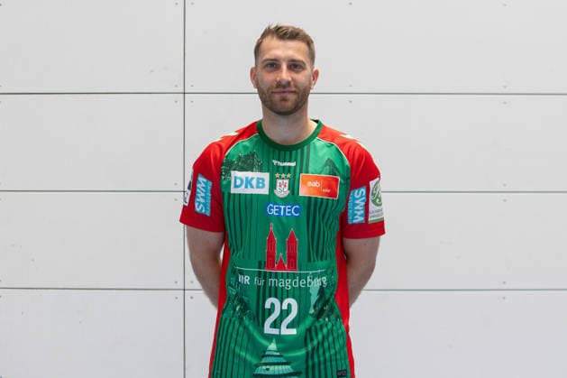 20.07.2026, xtgx, Handball, Opel HBL, SC Magdeburg Media Day v.l. Lukas Mertens (Magdeburg, 22) Portrait, Portraet, Einzelbild Magdeburg *** July 20, 2026, xtgx, Handball, Opel HBL, SC Magdeburg Media Day, from left: Lukas Mertens, Magdeburg, 22, Portrait, Individual Photo, Magdeburg