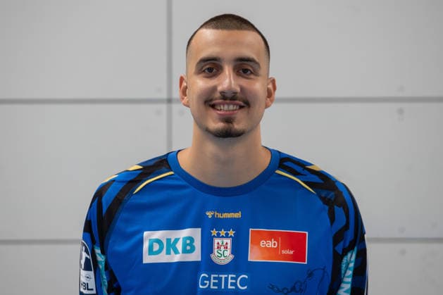 20.07.2026, xtgx, Handball, Opel HBL, SC Magdeburg Media Day v.l. Matej Mandic (Magdeburg, 12) Portrait, Portraet, Einzelbild Magdeburg *** July 20, 2026, xtgx, Handball, Opel HBL, SC Magdeburg Media Day, from left: Matej Mandic, Magdeburg, 12 Portraits, Portrait, Single Image, Magdeburg