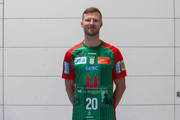 20.07.2026, xtgx, Handball, Opel HBL, SC Magdeburg Media Day v.l. Philipp Weber (Magdeburg, 20) Portrait, Portraet, Einzelbild Magdeburg *** July 20, 2026, xtgx, Handball, Opel HBL, SC Magdeburg Media Day, from left: Philipp Weber, Magdeburg, 20 Portrait, Portrait, Single Image, Magdeburg