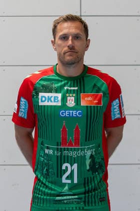 20.07.2026, xtgx, Handball, Opel HBL, SC Magdeburg Media Day v.l. Albin Lagergren (Magdeburg, 21) Portrait, Portraet, Einzelbild Magdeburg *** July 20, 2026, xtgx, Handball, Opel HBL, SC Magdeburg Media Day, from left: Albin Lagergren, Magdeburg, 21 Portrait, Portraet, Single Image, Magdeburg