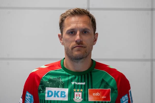 20.07.2026, xtgx, Handball, Opel HBL, SC Magdeburg Media Day v.l. Albin Lagergren (Magdeburg, 21) Portrait, Portraet, Einzelbild Magdeburg *** July 20, 2026, xtgx, Handball, Opel HBL, SC Magdeburg Media Day, from left: Albin Lagergren, Magdeburg, 21 Portrait, Portraet, Single Image, Magdeburg