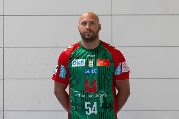 20.07.2026, xtgx, Handball, Opel HBL, SC Magdeburg Media Day v.l. Oscar Bergendahl (Magdeburg, 54) Portrait, Portraet, Einzelbild Magdeburg *** July 20, 2026, xtgx, Handball, Opel HBL, SC Magdeburg Media Day, from left: Oscar Bergendahl, Magdeburg, 54, portrait, single image, Magdeburg